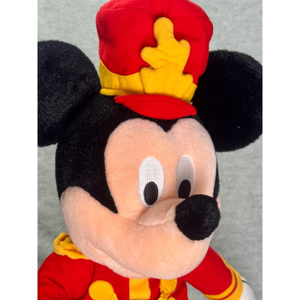 Disney Mickey Mouse Band Leader Plush Red Yellow Bellhop Costume Toy 22 Inch